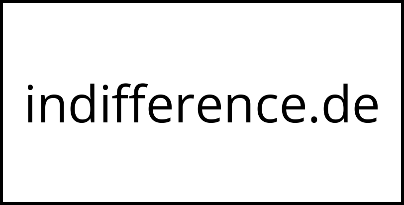 indifference.de
