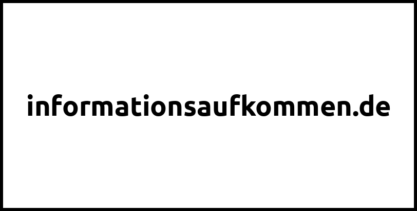 informationsaufkommen.de