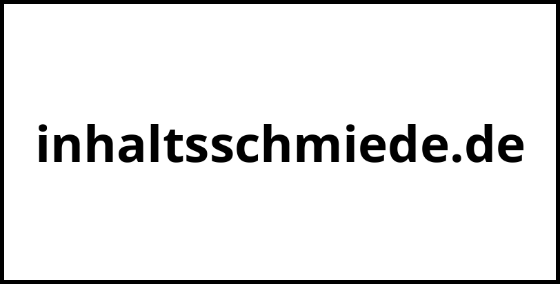 inhaltsschmiede.de