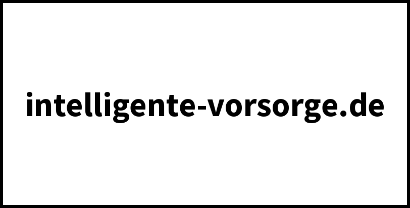 intelligente-vorsorge.de