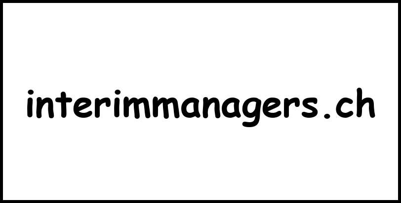 interimmanagers.ch