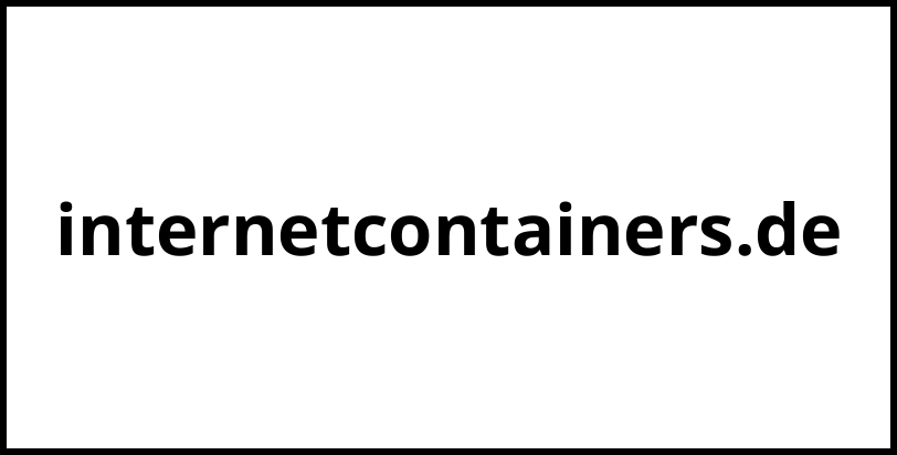 internetcontainers.de