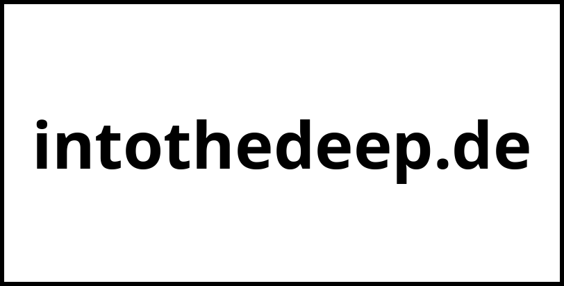intothedeep.de