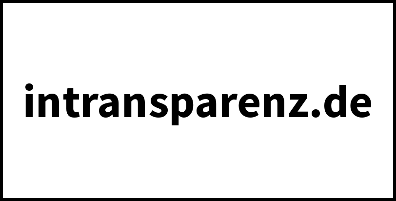 intransparenz.de