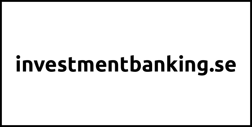 investmentbanking.se