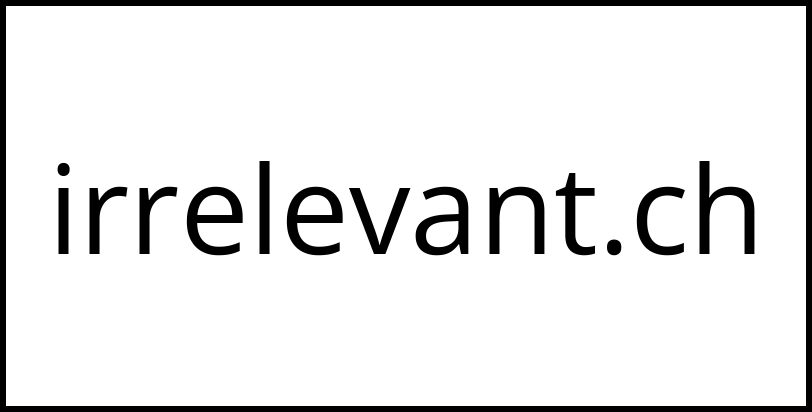 irrelevant.ch