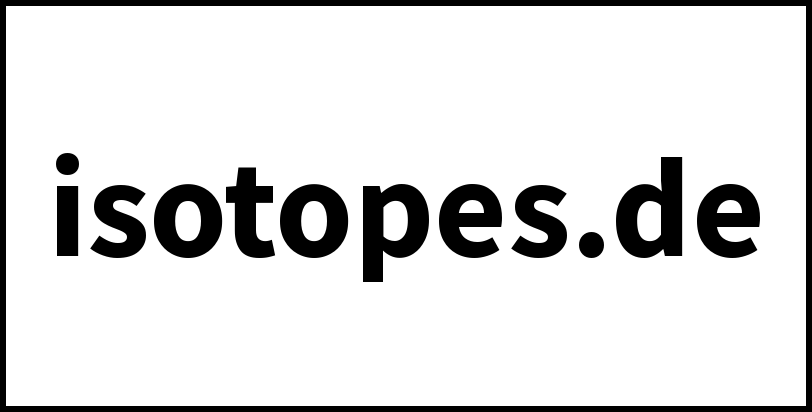 isotopes.de