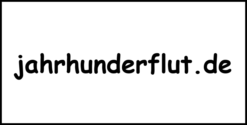 jahrhunderflut.de