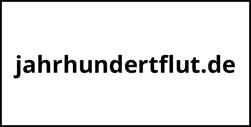 jahrhundertflut.de