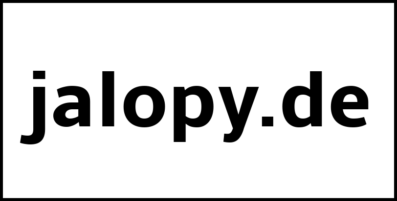 jalopy.de