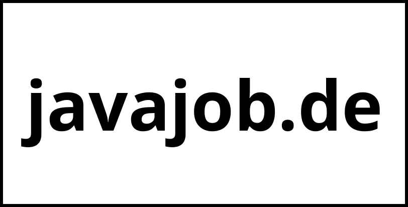 javajob.de