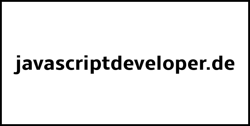 javascriptdeveloper.de