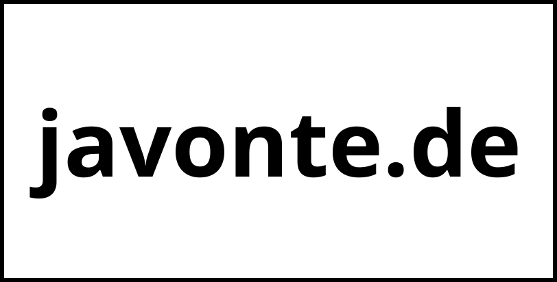 javonte.de