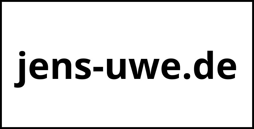 jens-uwe.de