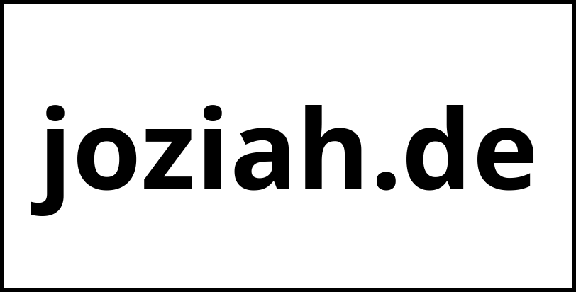 joziah.de