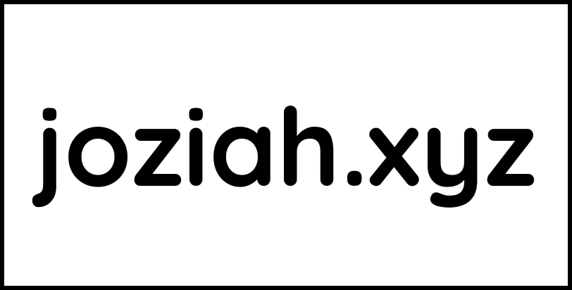 joziah.xyz