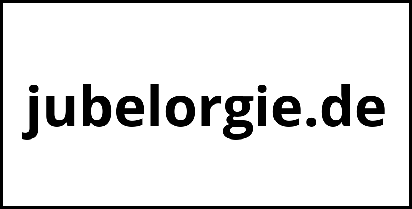 jubelorgie.de