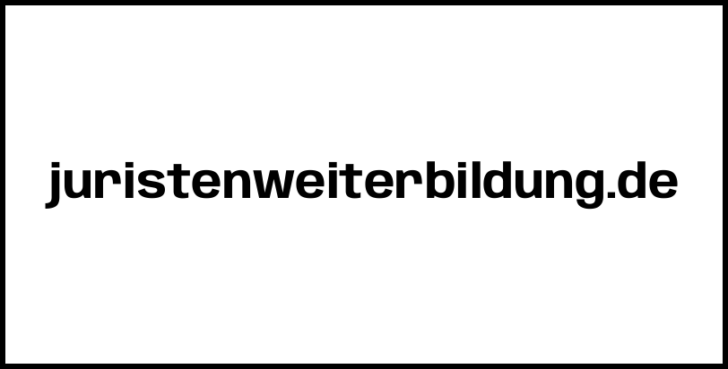 juristenweiterbildung.de