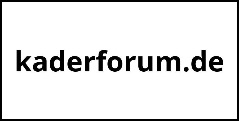 kaderforum.de