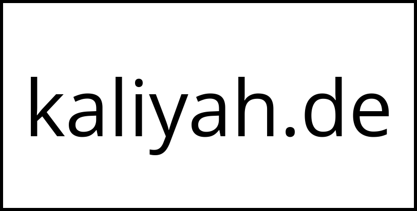 kaliyah.de