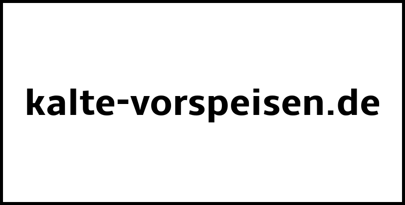 kalte-vorspeisen.de