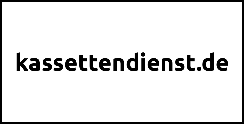 kassettendienst.de