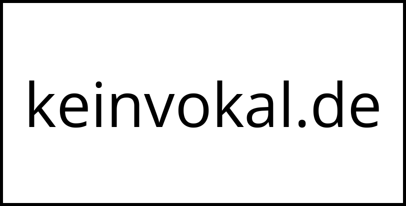 keinvokal.de