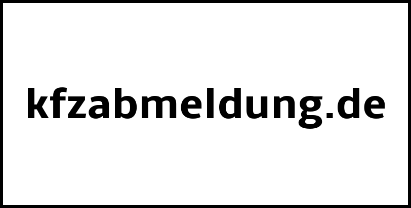 kfzabmeldung.de