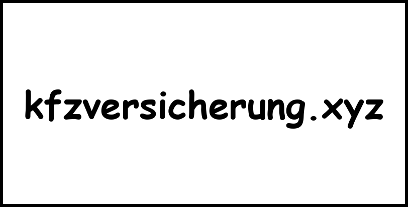 kfzversicherung.xyz
