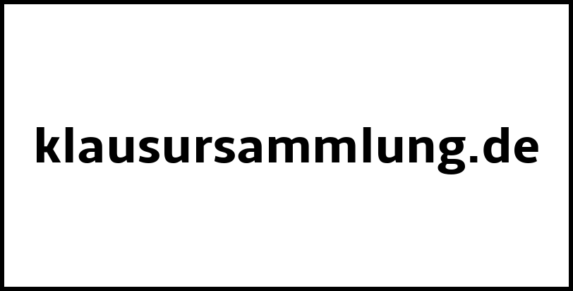 klausursammlung.de