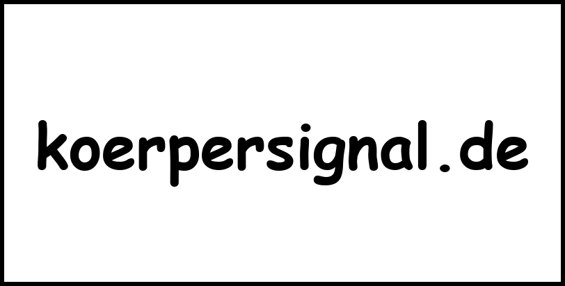 koerpersignal.de