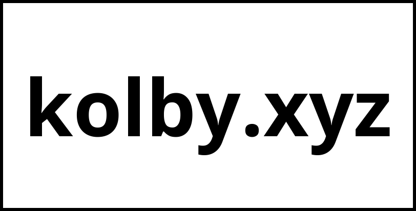 kolby.xyz