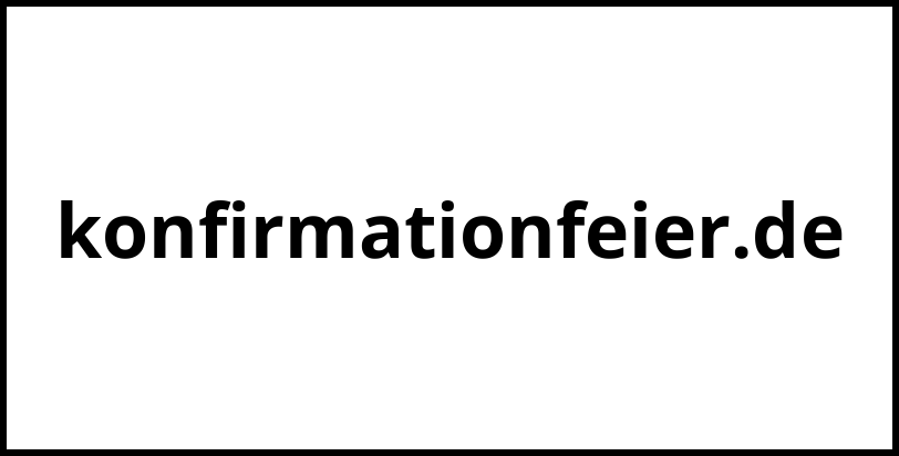 konfirmationfeier.de