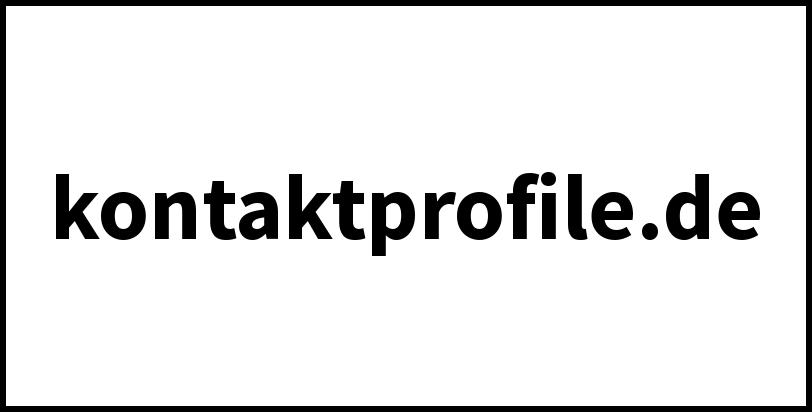 kontaktprofile.de