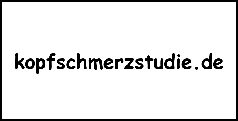 kopfschmerzstudie.de