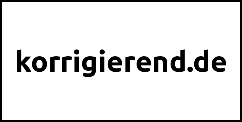 korrigierend.de