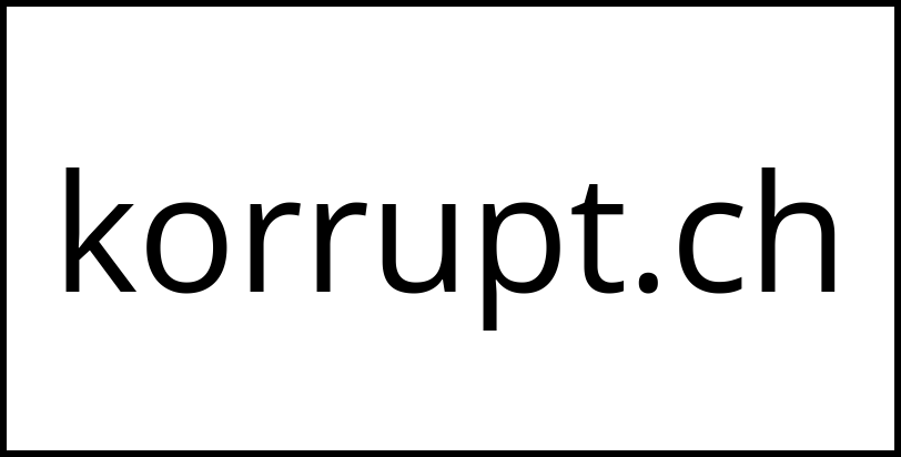 korrupt.ch