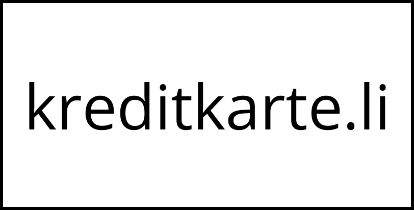 kreditkarte.li