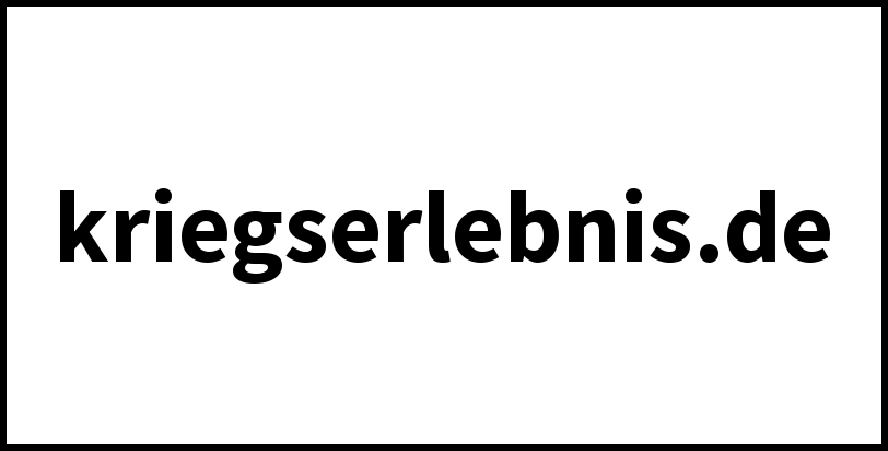 kriegserlebnis.de