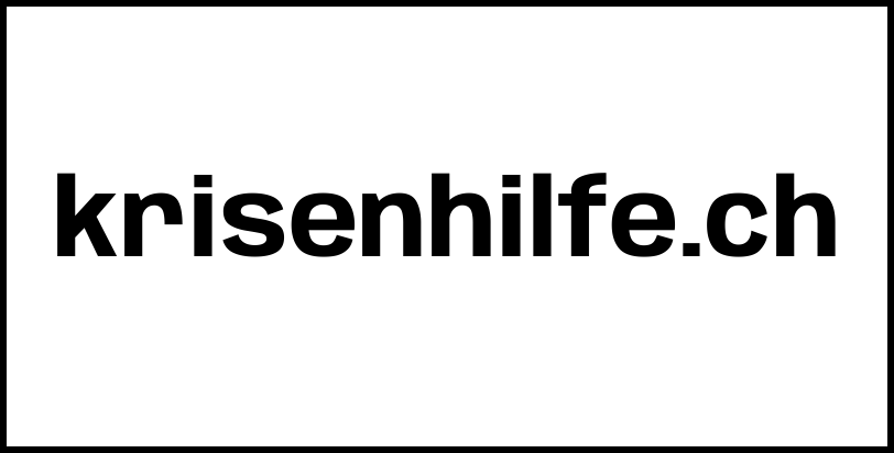 krisenhilfe.ch