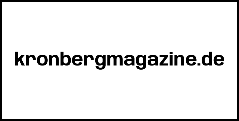 kronbergmagazine.de