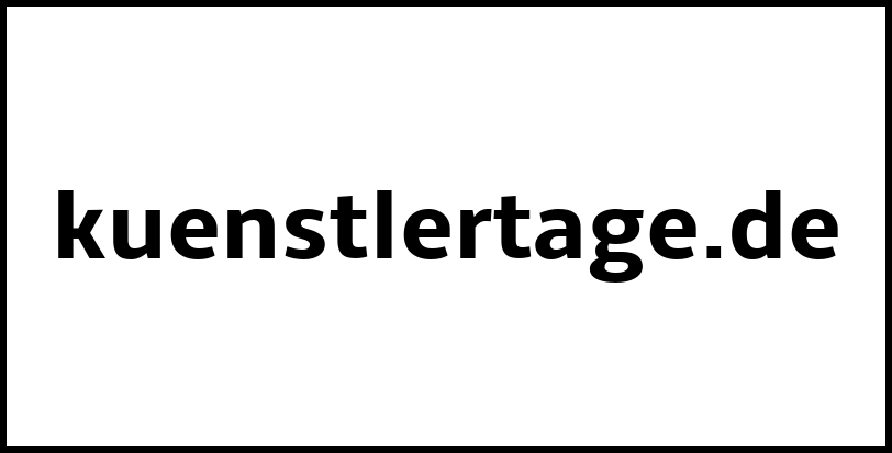 kuenstlertage.de