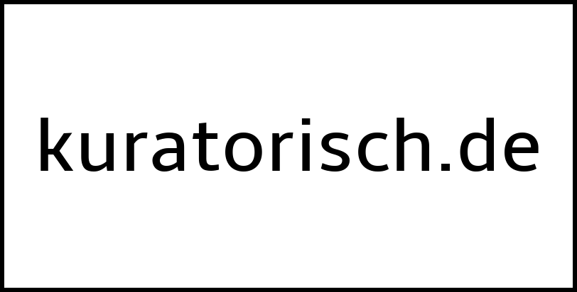 kuratorisch.de