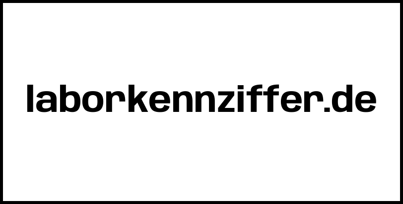 laborkennziffer.de