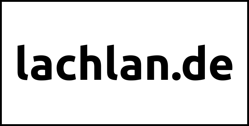 lachlan.de