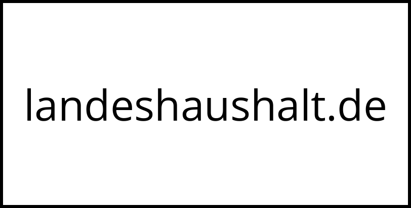landeshaushalt.de