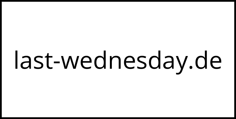 last-wednesday.de