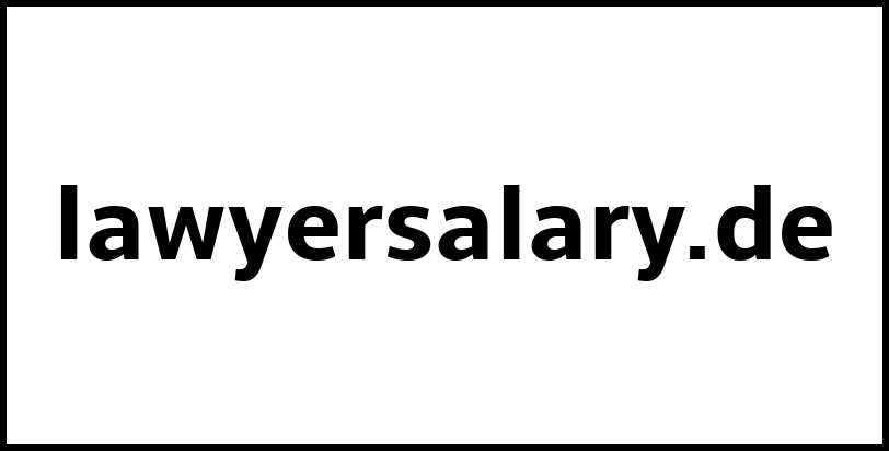 lawyersalary.de