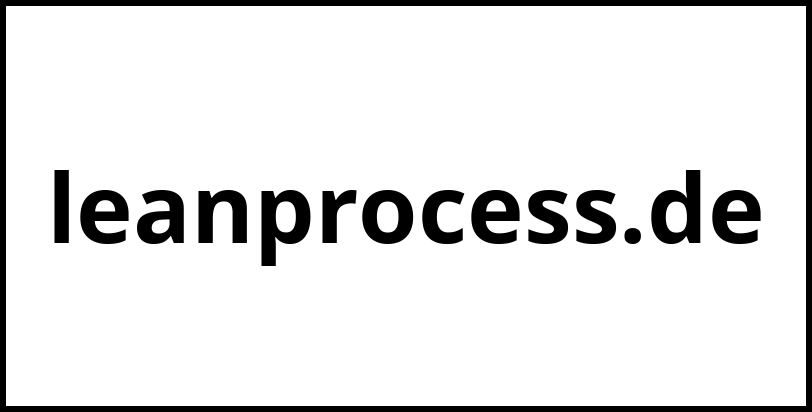 leanprocess.de