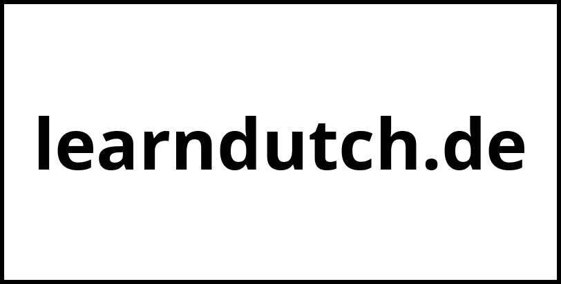 learndutch.de